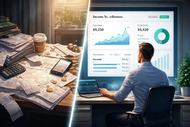 كيف أتابع الدخل والمصروف