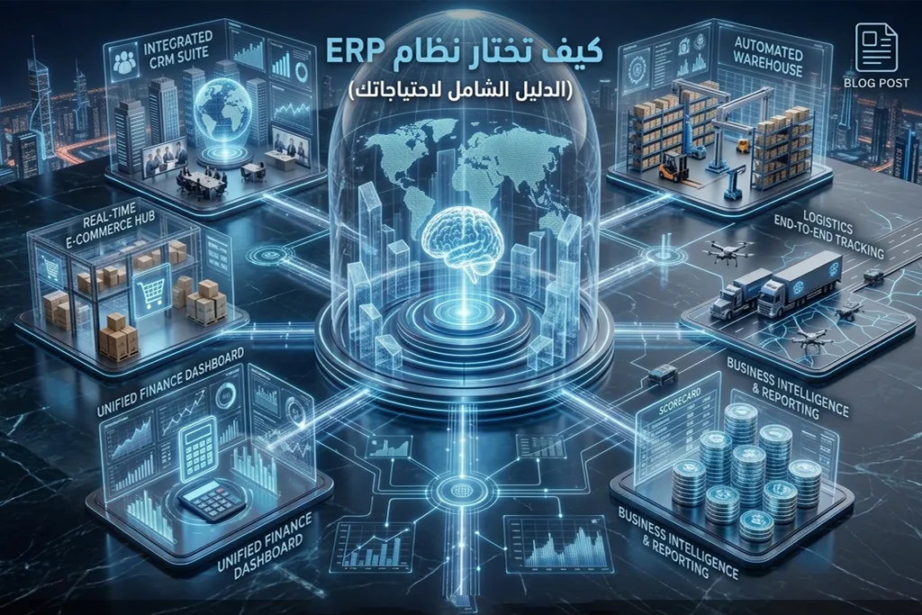 كيف تختار نظام لشركتك؟ دليل من 7 خطوات قبل توقيع العقد المزن ERP للتكنولوجيا
